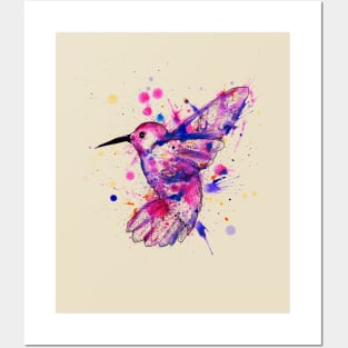 Hummingbird Watercolor Posters and Art